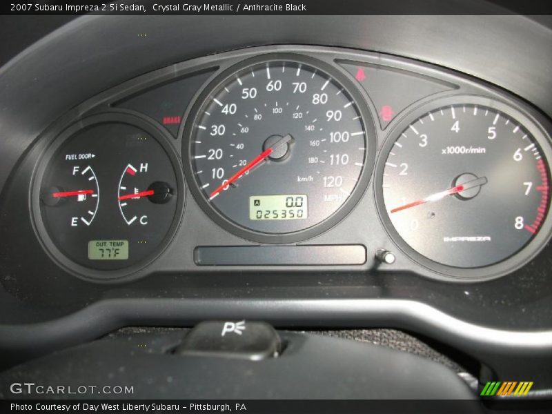 Crystal Gray Metallic / Anthracite Black 2007 Subaru Impreza 2.5i Sedan