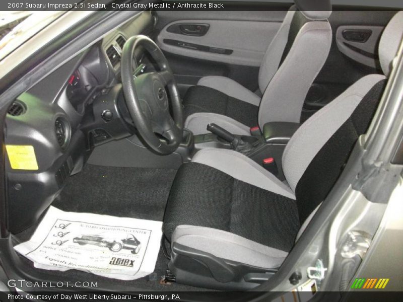 Crystal Gray Metallic / Anthracite Black 2007 Subaru Impreza 2.5i Sedan