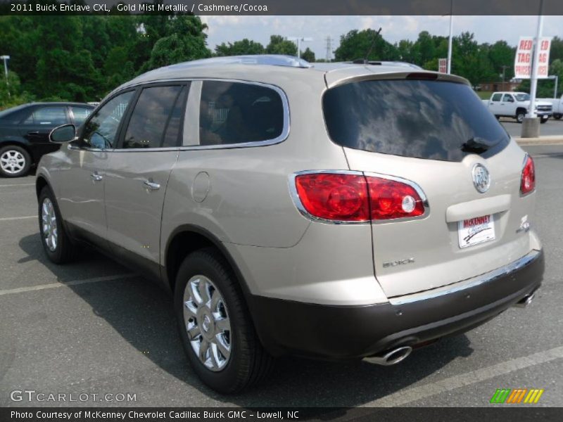 Gold Mist Metallic / Cashmere/Cocoa 2011 Buick Enclave CXL