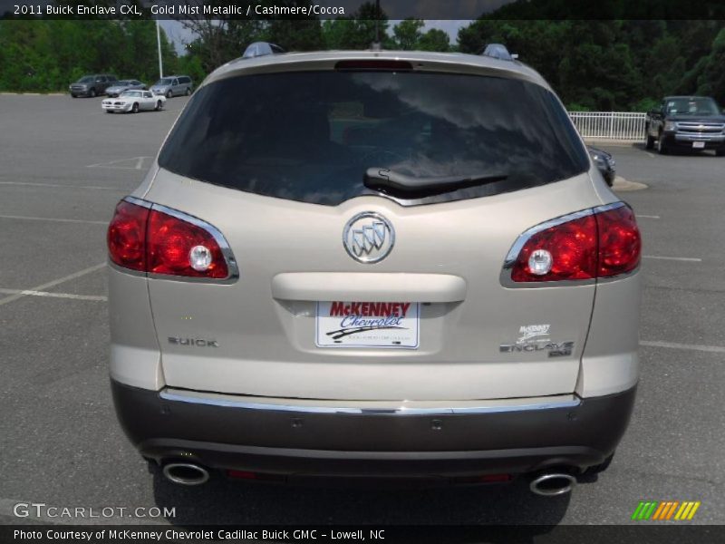 Gold Mist Metallic / Cashmere/Cocoa 2011 Buick Enclave CXL