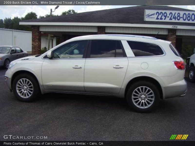 White Diamond Tricoat / Cocoa/Cashmere 2009 Buick Enclave CXL