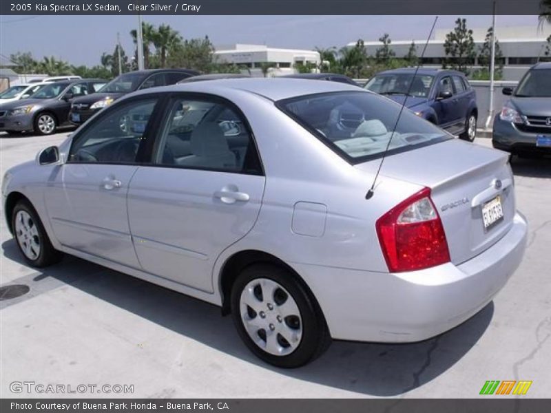 Clear Silver / Gray 2005 Kia Spectra LX Sedan
