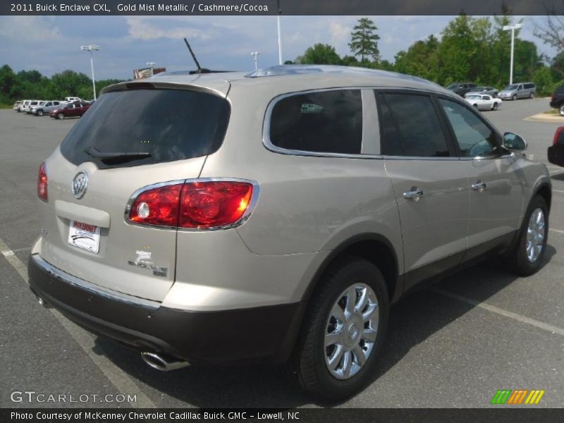Gold Mist Metallic / Cashmere/Cocoa 2011 Buick Enclave CXL
