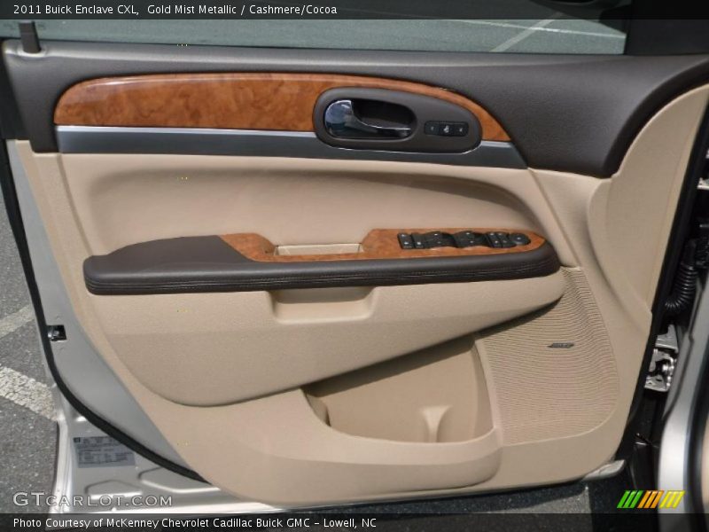 Gold Mist Metallic / Cashmere/Cocoa 2011 Buick Enclave CXL