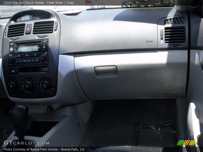 Clear Silver / Gray 2005 Kia Spectra LX Sedan
