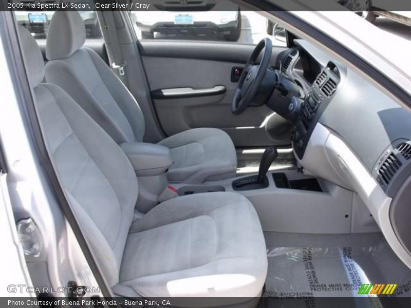 Clear Silver / Gray 2005 Kia Spectra LX Sedan