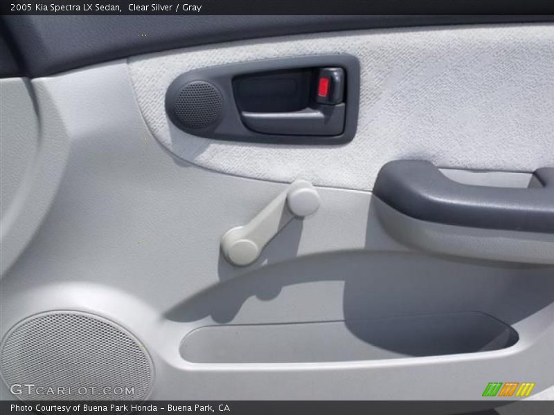 Clear Silver / Gray 2005 Kia Spectra LX Sedan