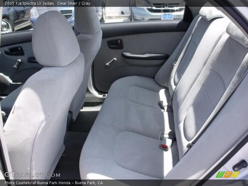 Clear Silver / Gray 2005 Kia Spectra LX Sedan