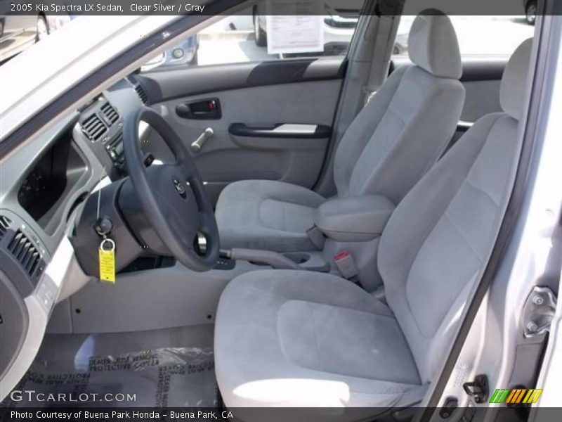 Clear Silver / Gray 2005 Kia Spectra LX Sedan