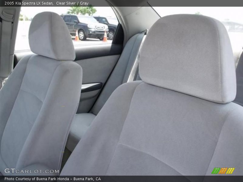 Clear Silver / Gray 2005 Kia Spectra LX Sedan
