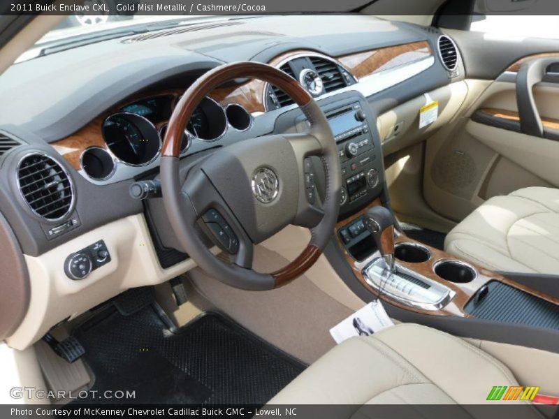 Gold Mist Metallic / Cashmere/Cocoa 2011 Buick Enclave CXL