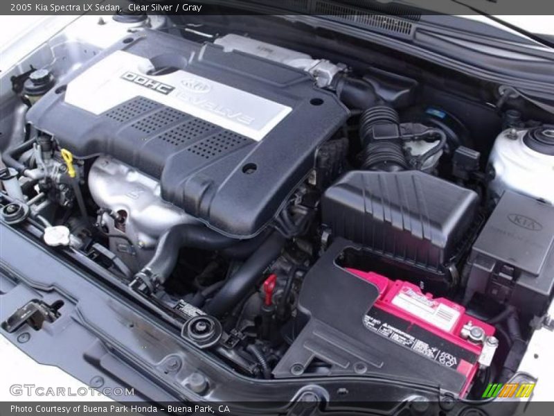 Clear Silver / Gray 2005 Kia Spectra LX Sedan