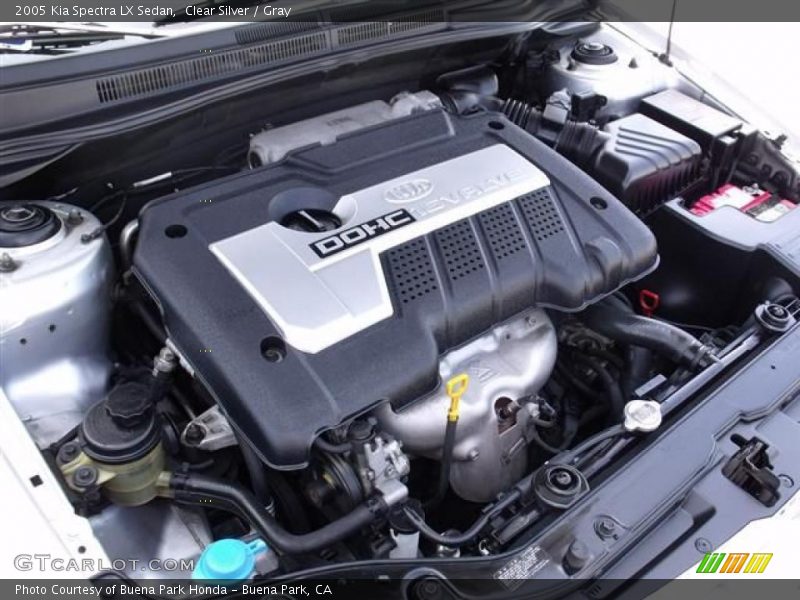 Clear Silver / Gray 2005 Kia Spectra LX Sedan