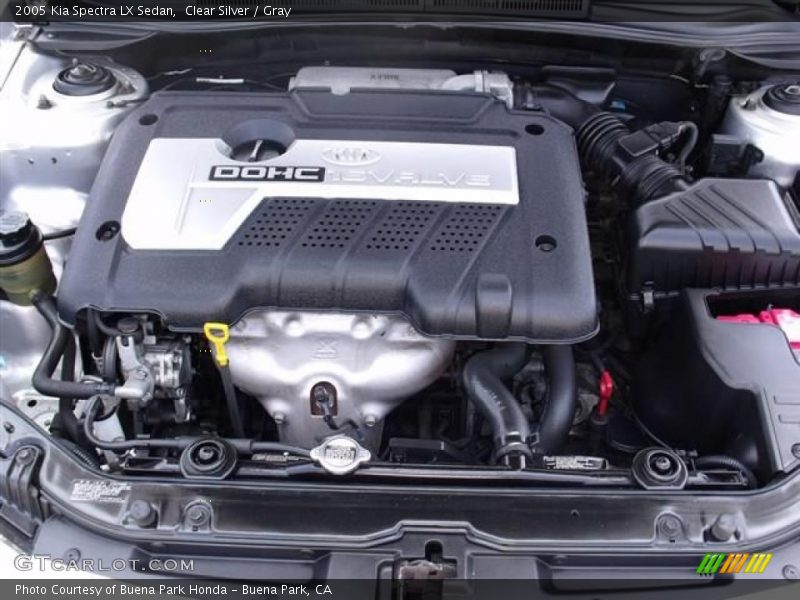 Clear Silver / Gray 2005 Kia Spectra LX Sedan