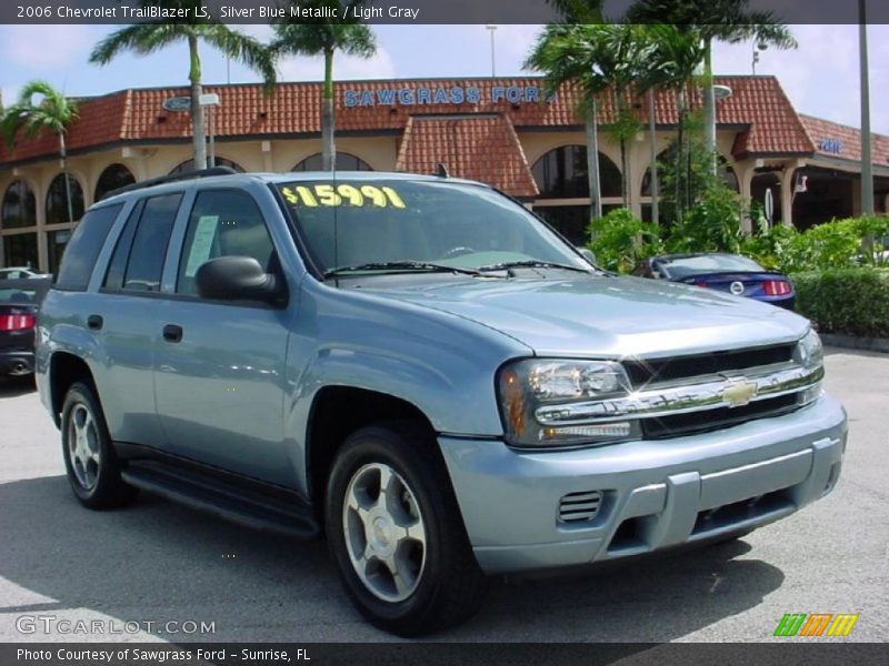 Silver Blue Metallic / Light Gray 2006 Chevrolet TrailBlazer LS