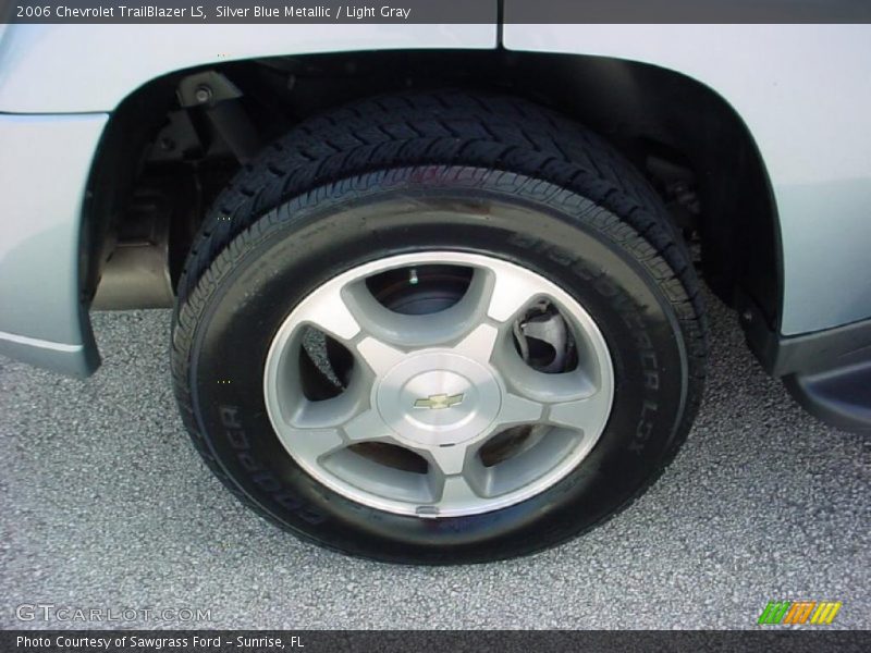 Silver Blue Metallic / Light Gray 2006 Chevrolet TrailBlazer LS