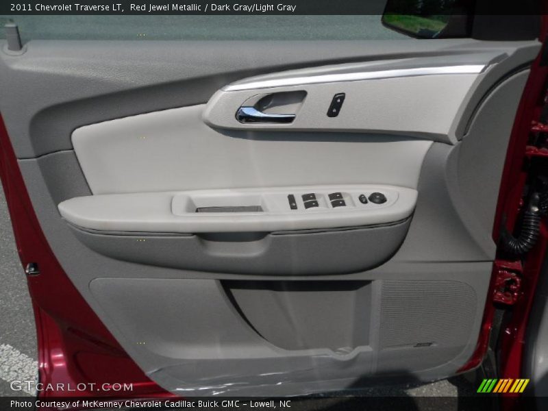 Red Jewel Metallic / Dark Gray/Light Gray 2011 Chevrolet Traverse LT