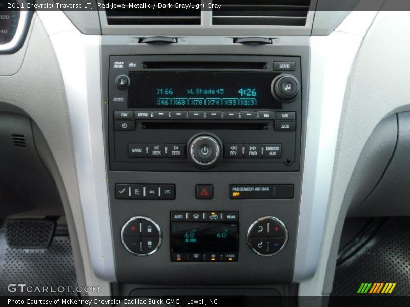 Red Jewel Metallic / Dark Gray/Light Gray 2011 Chevrolet Traverse LT
