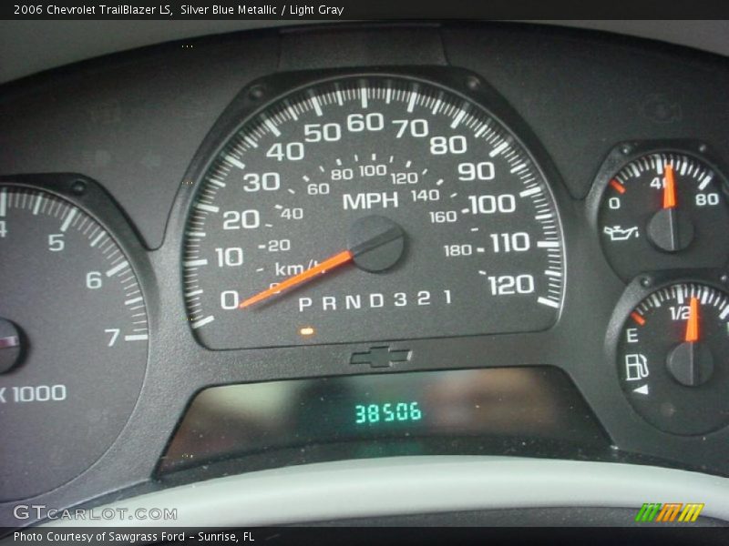 Silver Blue Metallic / Light Gray 2006 Chevrolet TrailBlazer LS
