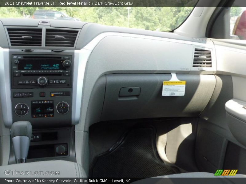 Red Jewel Metallic / Dark Gray/Light Gray 2011 Chevrolet Traverse LT