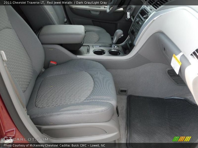 Red Jewel Metallic / Dark Gray/Light Gray 2011 Chevrolet Traverse LT