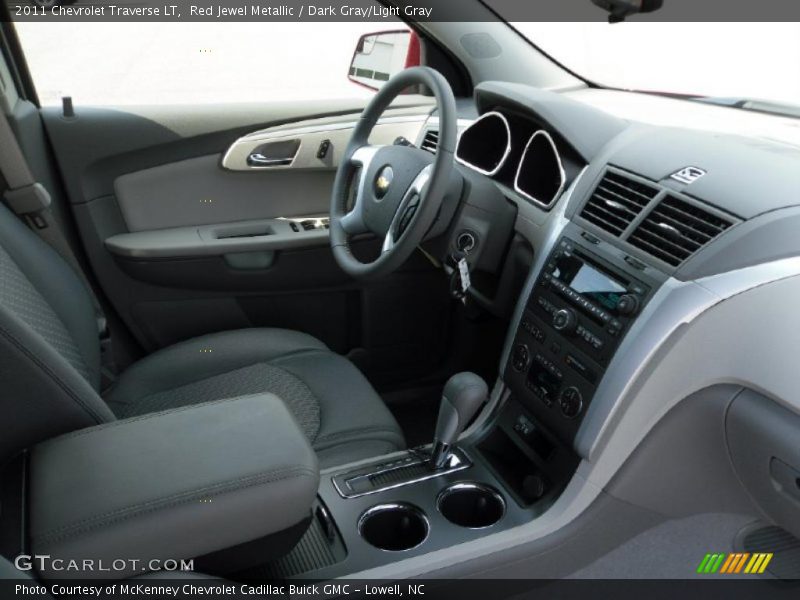 Red Jewel Metallic / Dark Gray/Light Gray 2011 Chevrolet Traverse LT