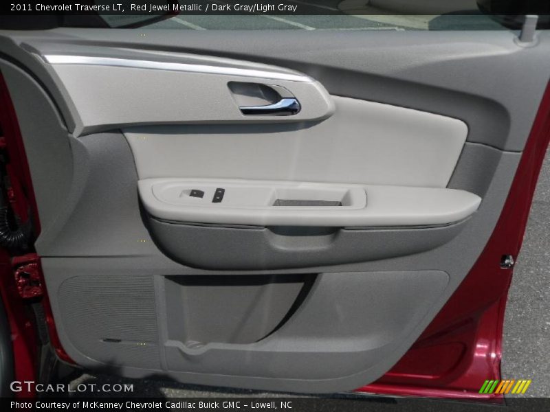 Red Jewel Metallic / Dark Gray/Light Gray 2011 Chevrolet Traverse LT
