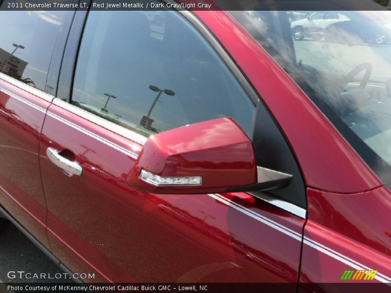 Red Jewel Metallic / Dark Gray/Light Gray 2011 Chevrolet Traverse LT