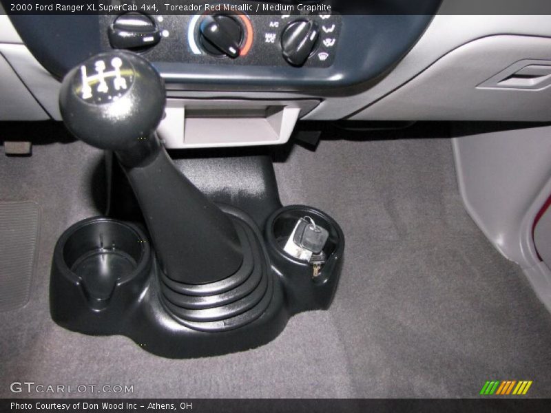 Toreador Red Metallic / Medium Graphite 2000 Ford Ranger XL SuperCab 4x4