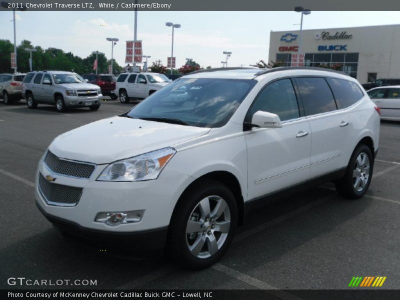 White / Cashmere/Ebony 2011 Chevrolet Traverse LTZ