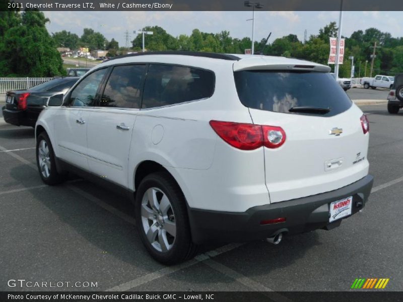 White / Cashmere/Ebony 2011 Chevrolet Traverse LTZ