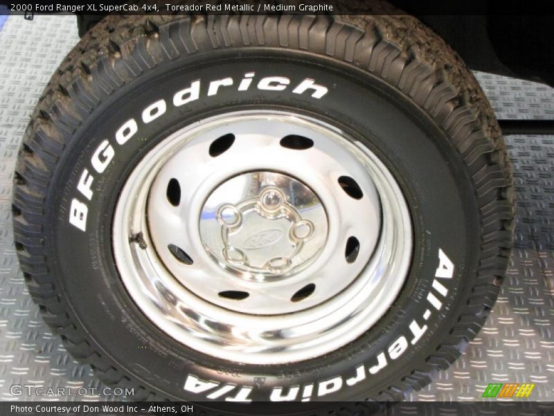 Toreador Red Metallic / Medium Graphite 2000 Ford Ranger XL SuperCab 4x4