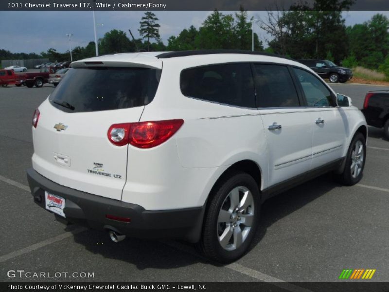 White / Cashmere/Ebony 2011 Chevrolet Traverse LTZ