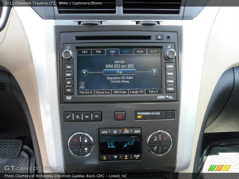 White / Cashmere/Ebony 2011 Chevrolet Traverse LTZ