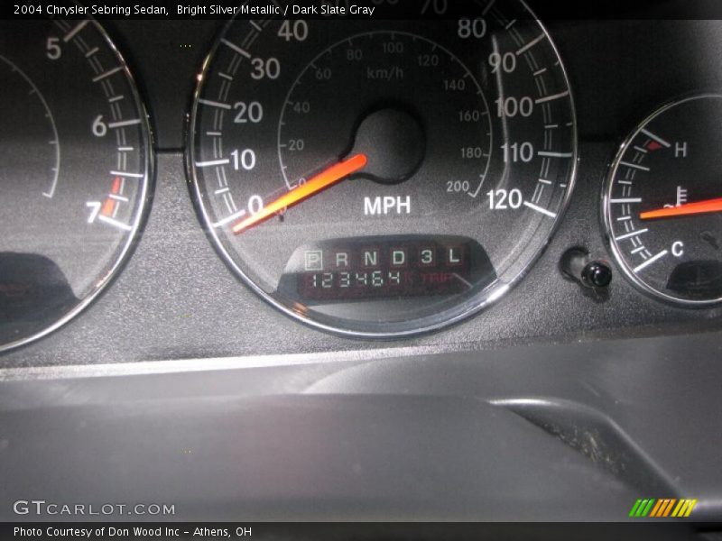 Bright Silver Metallic / Dark Slate Gray 2004 Chrysler Sebring Sedan