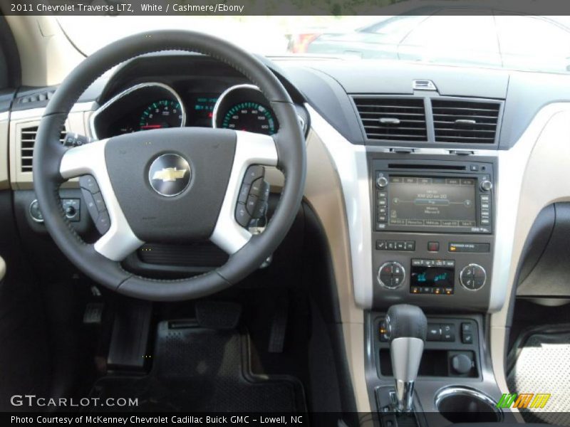 White / Cashmere/Ebony 2011 Chevrolet Traverse LTZ