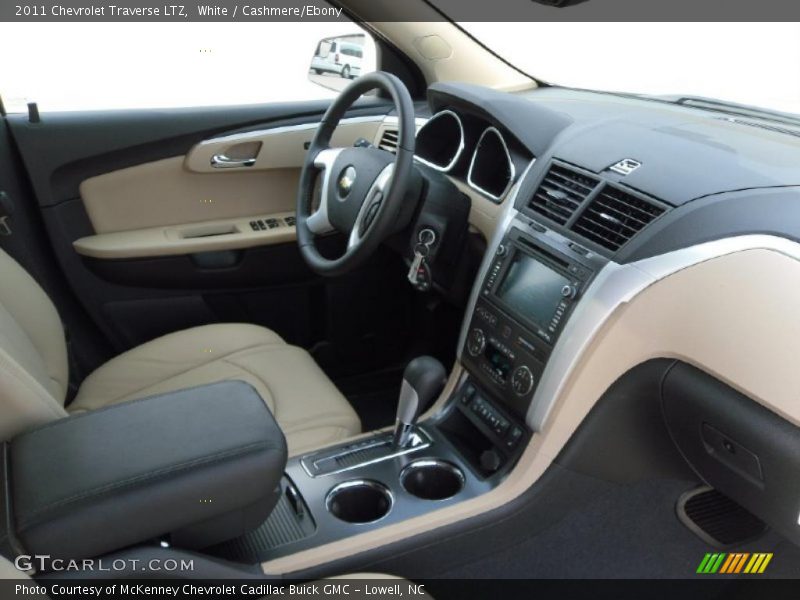 White / Cashmere/Ebony 2011 Chevrolet Traverse LTZ