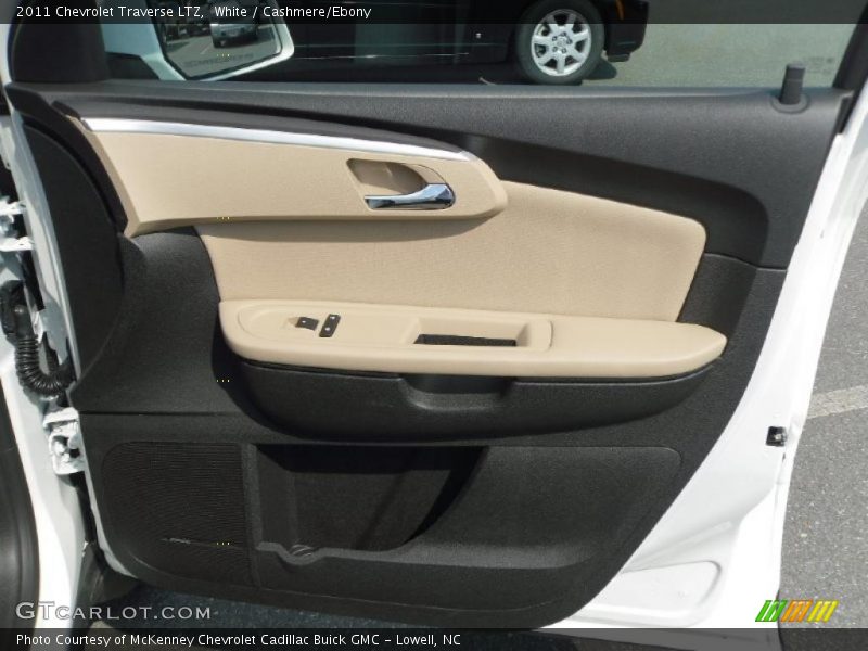 White / Cashmere/Ebony 2011 Chevrolet Traverse LTZ