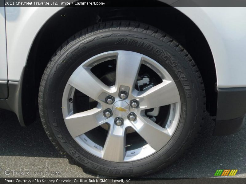 White / Cashmere/Ebony 2011 Chevrolet Traverse LTZ