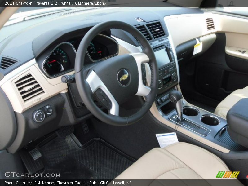 White / Cashmere/Ebony 2011 Chevrolet Traverse LTZ