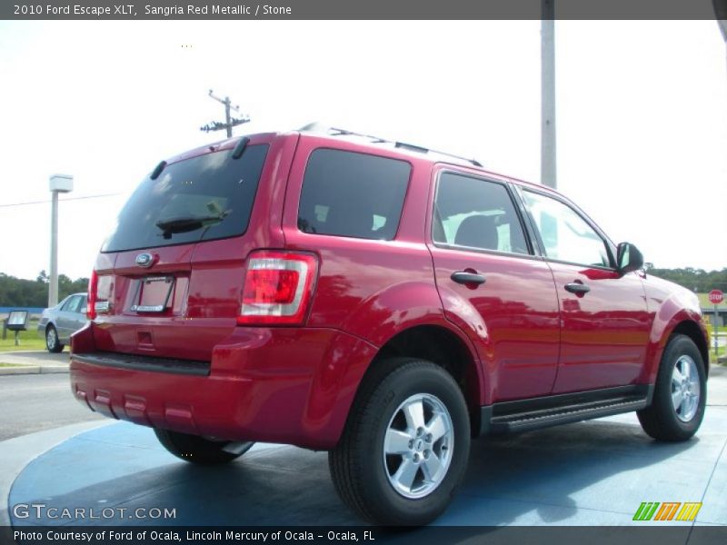 Sangria Red Metallic / Stone 2010 Ford Escape XLT