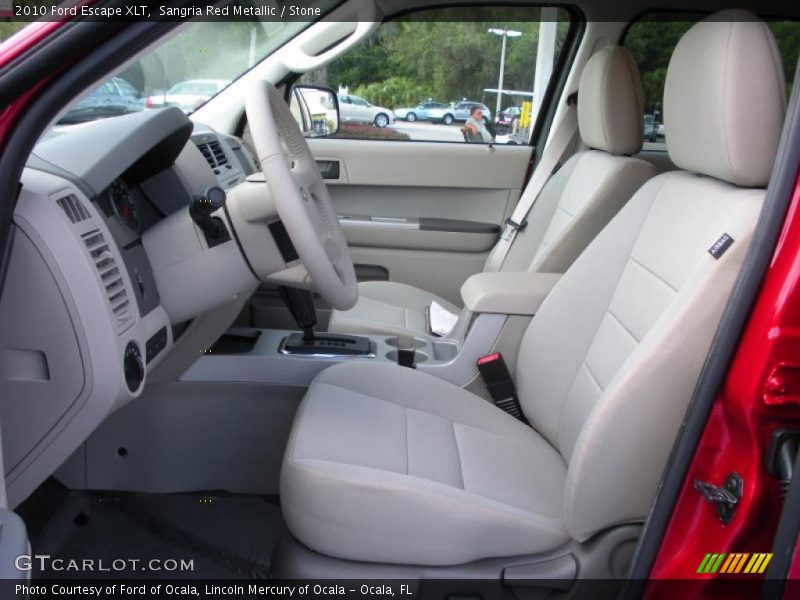 Sangria Red Metallic / Stone 2010 Ford Escape XLT