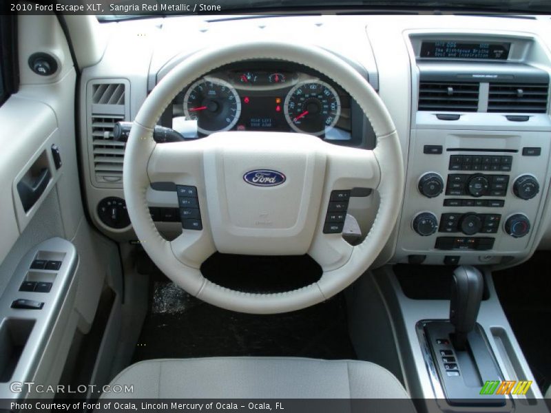 Sangria Red Metallic / Stone 2010 Ford Escape XLT