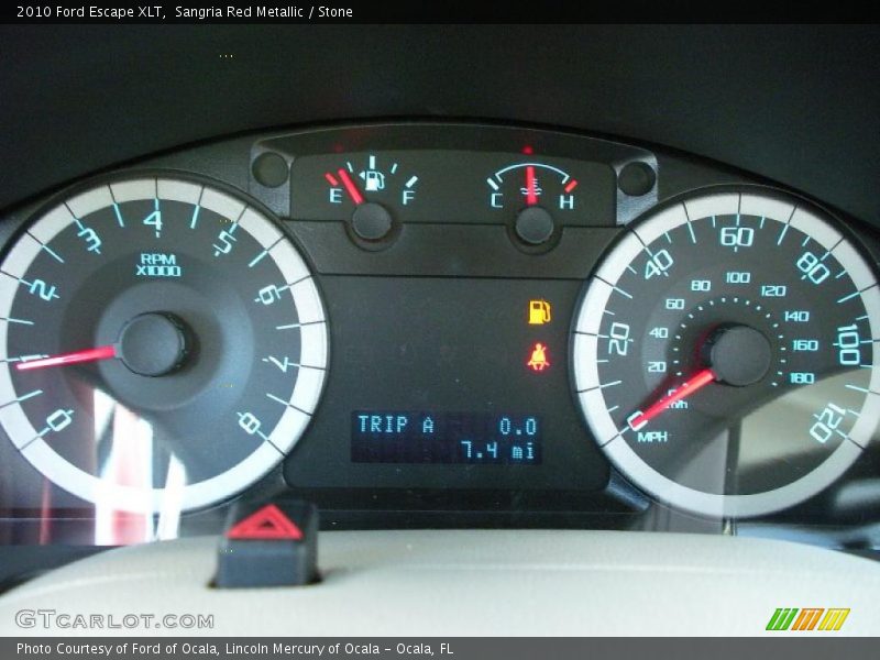 Sangria Red Metallic / Stone 2010 Ford Escape XLT