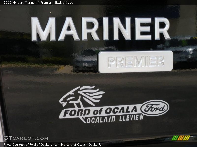 Black / Black 2010 Mercury Mariner I4 Premier