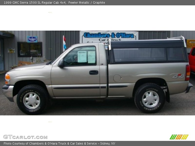 Pewter Metallic / Graphite 1999 GMC Sierra 1500 SL Regular Cab 4x4