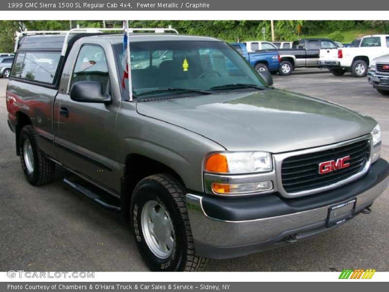 Pewter Metallic / Graphite 1999 GMC Sierra 1500 SL Regular Cab 4x4