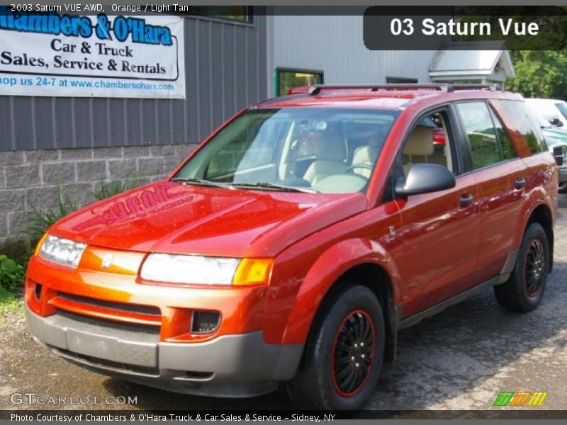 Orange / Light Tan 2003 Saturn VUE AWD