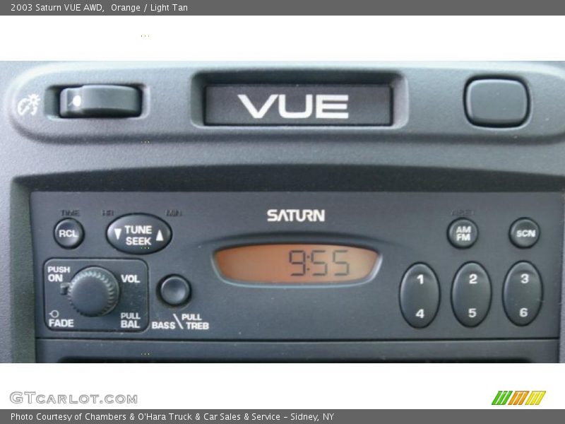 Orange / Light Tan 2003 Saturn VUE AWD