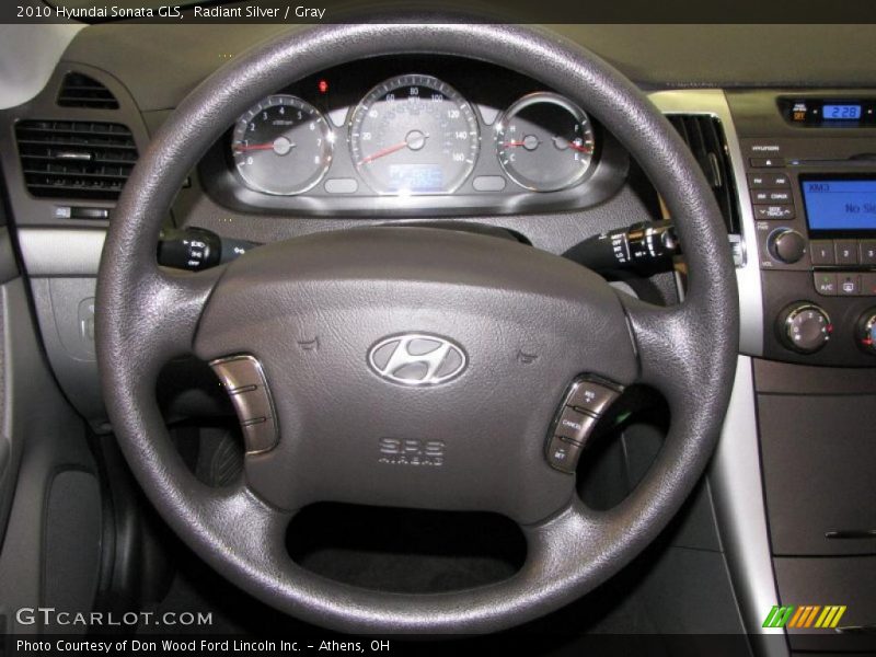 Radiant Silver / Gray 2010 Hyundai Sonata GLS